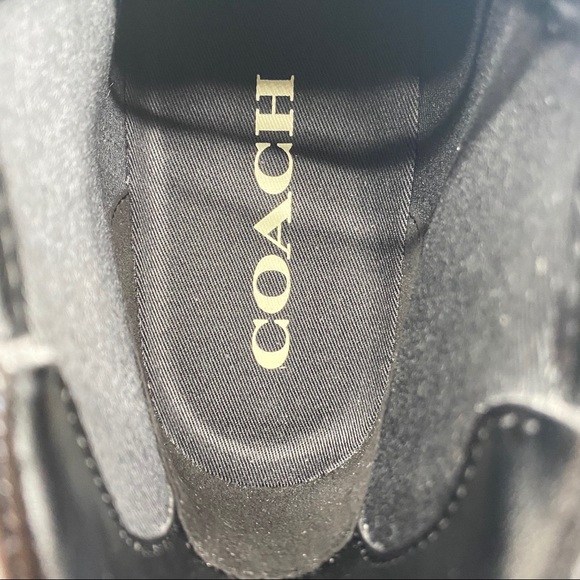 COACH Classic Signature Monogram Hi-Top Sneakers - Picture 12 of 16